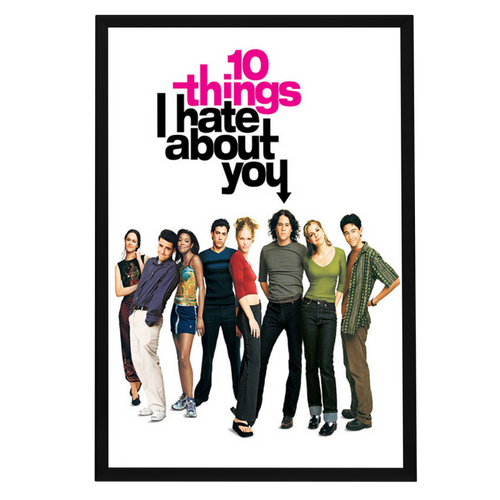 "10 Things I Hate About You" (1999) Framed Movie Poster