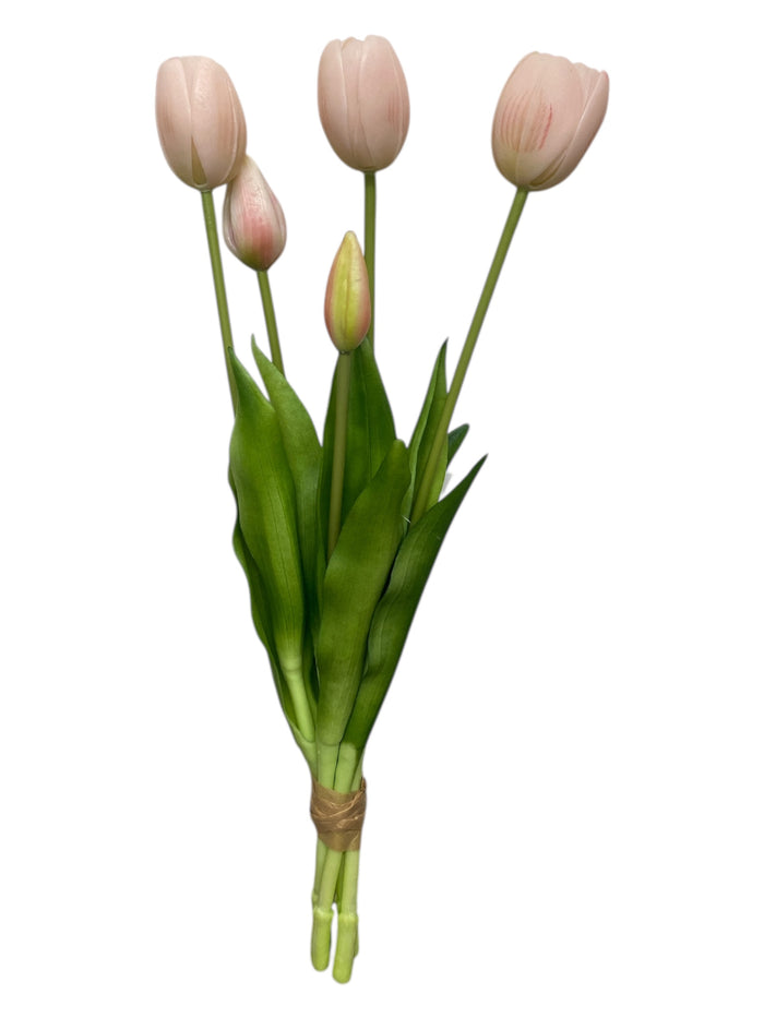 16'' Real Touch Tulip Bush ( RXY1001-#6 Pink )
