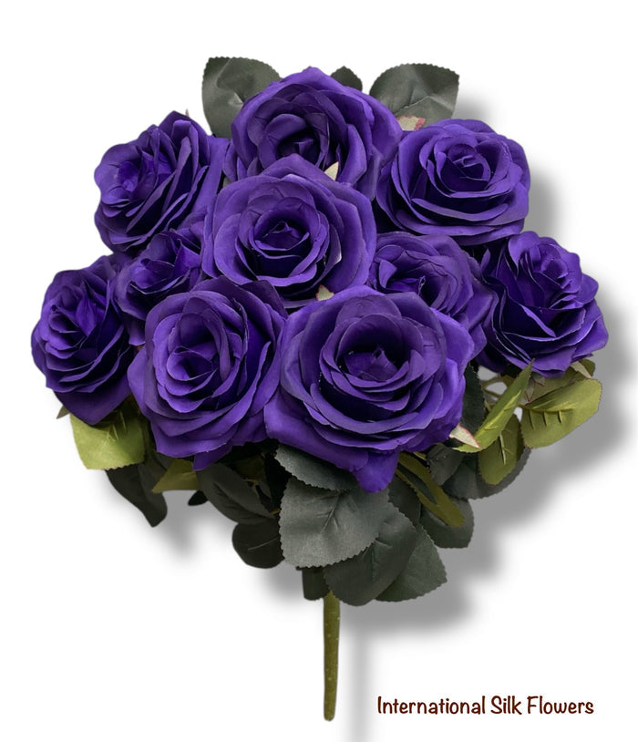 17.5'' Deluxe Rose Bush ( B1024N-#13 Purple ) AN10004