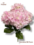 17.5" UV Protected Hydrangea Bush ( FBH162-Pink/SO )