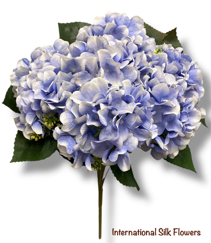 18'' Pongee Hydrangea Bush ( INT24007-#9Blue )