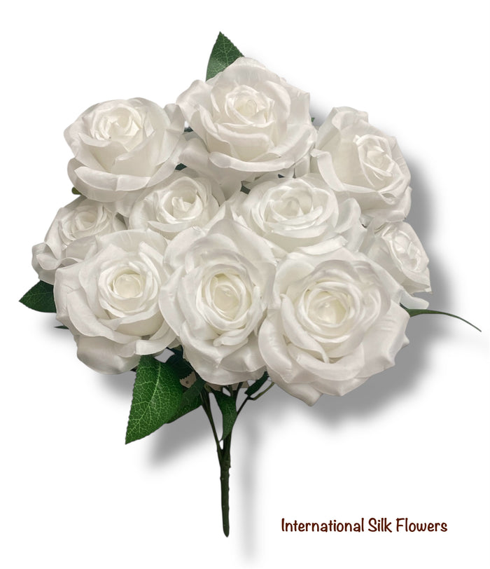 18'' Rose Bush ( INT5526-#1 White )