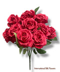 18'' Rose Bush ( INT5526-#12 Red )