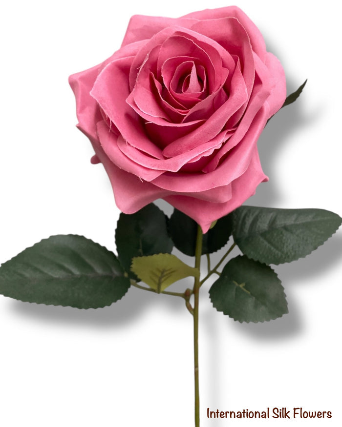 18'' Silk Open Rose Bush B1024N ( AN10004-Babie Pink )