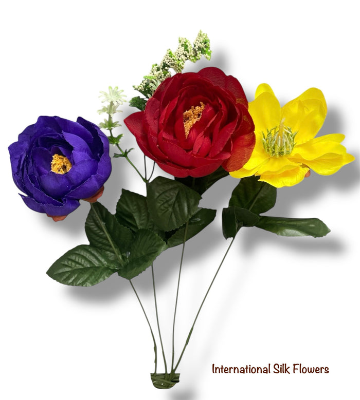 20'' Magnolia/Ranunculus Bush ( AR1314SP/MX )