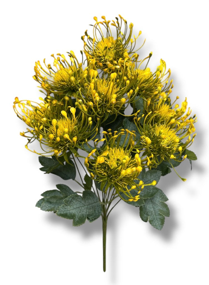 20'' Plastic Spider Mum Bush ( AR3543-YE )