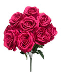 20" Silk Open Rose Bush ( INT0071-#14 New Fuchsia )( B930 )