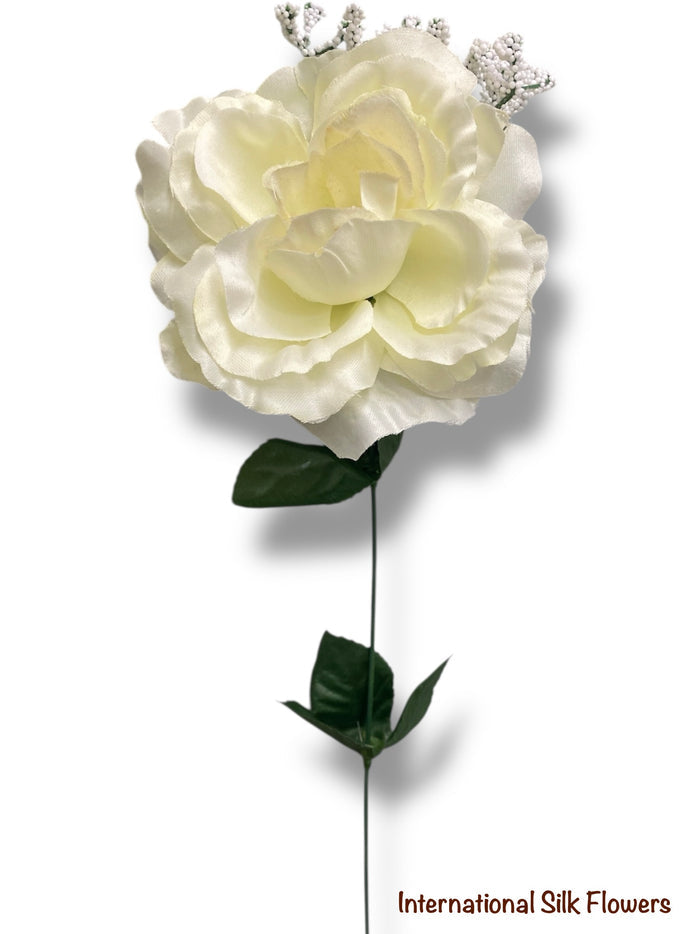 23'' Satin Rose Bush ( AN24010-Cream )