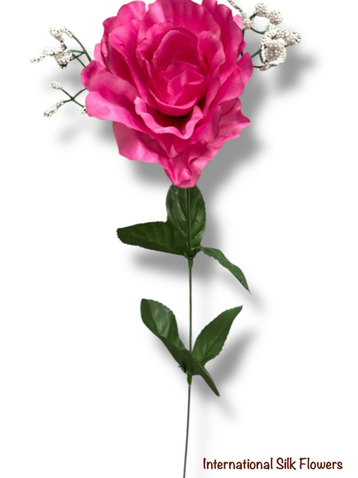 23'' Satin Rose Bush ( AN24010-Fushia )