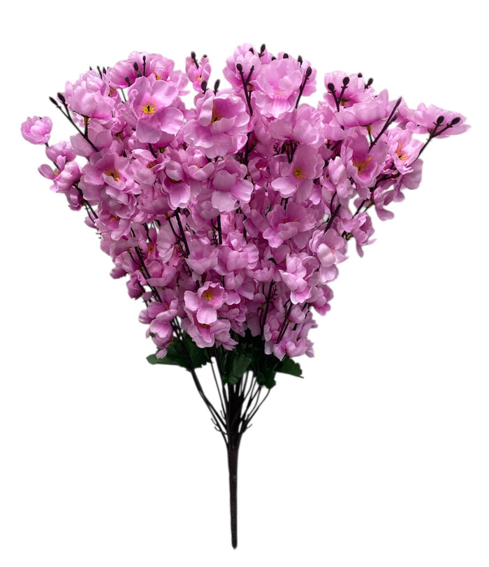 25'' Peach Blossom Bush ( B2488-Cream Purple )
