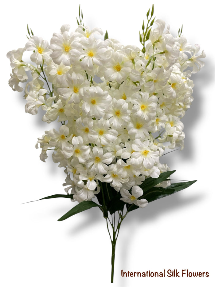 28.5'' Delphinium Bush ( INT7007-#1 Cream )