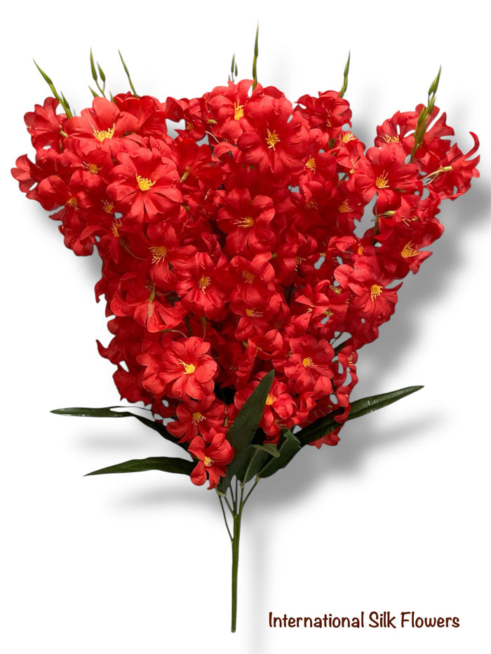 28.5'' Delphinium Bush ( INT7007-#3 Red )