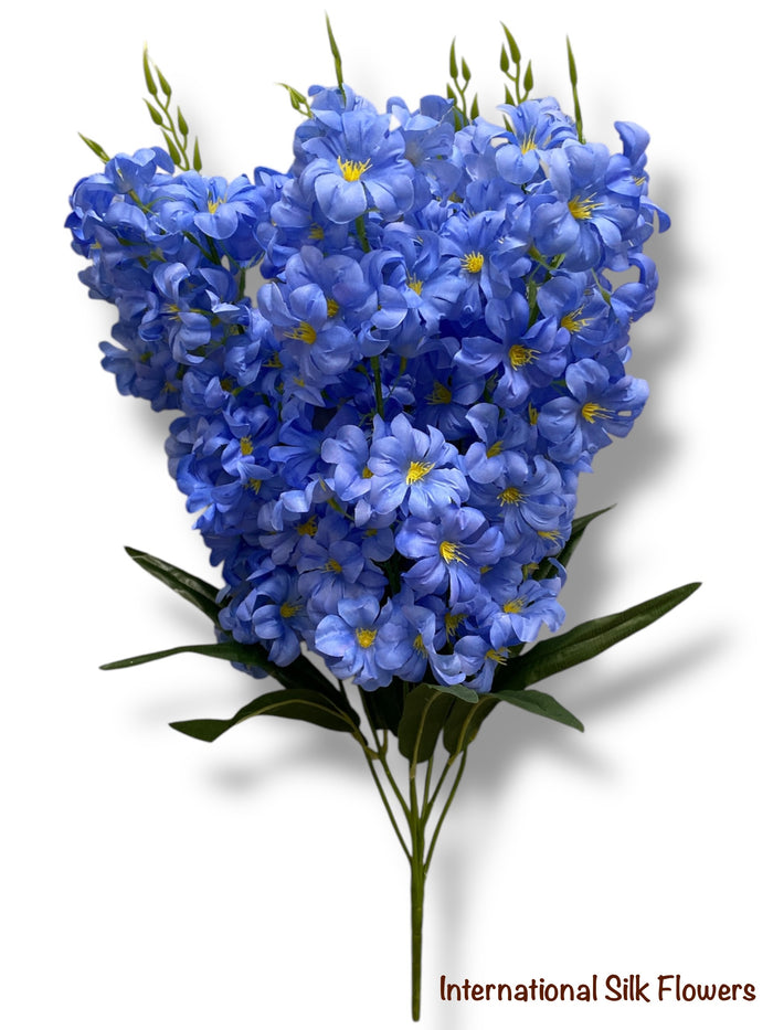 28.5'' Delphinium Bush ( INT7007-#4 Light Blue )