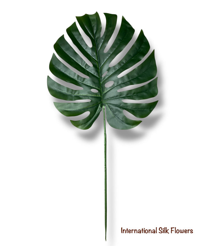 33'' Large Split Philo Leaf  ( Monstera Leaf ) ( INT0142-Dark Green )