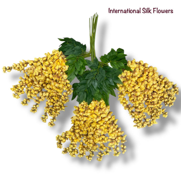 37'' Cassia Fistula ( H3001-#13 Apricot Yellow  )