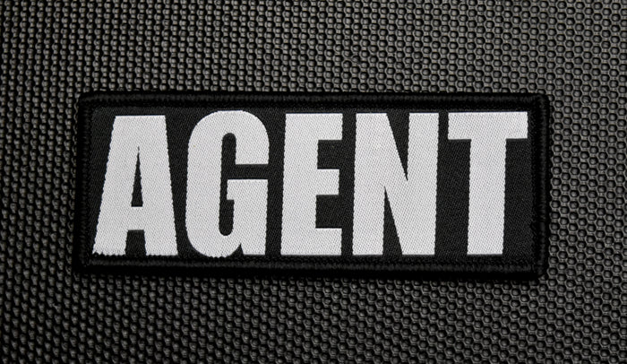 4" X 1.5" Woven AGENT Patch