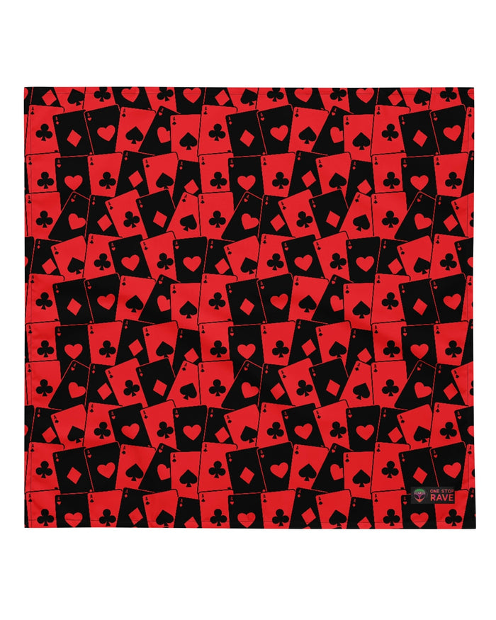 Ace Of Hearts Bandana, Bandana, - One Stop Rave