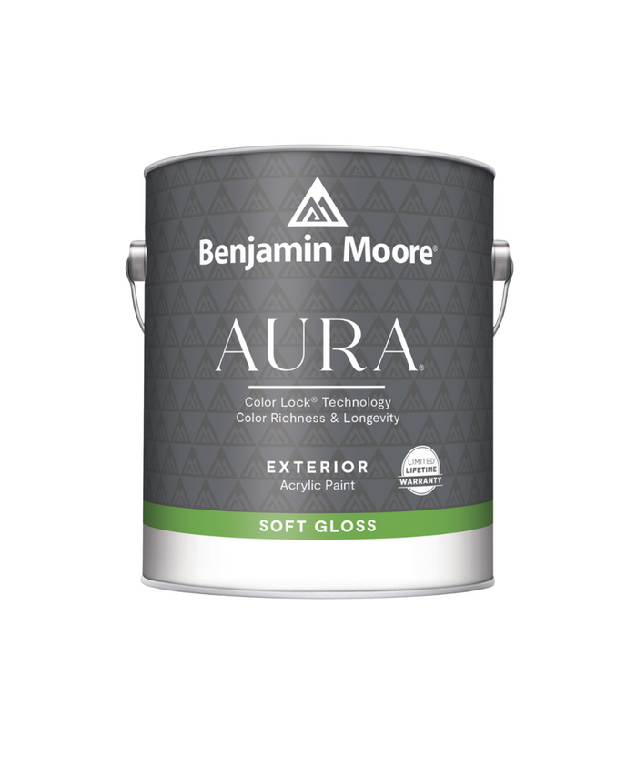 Benjamin Moore Aura Exterior Paint Soft Gloss available at Colorize.