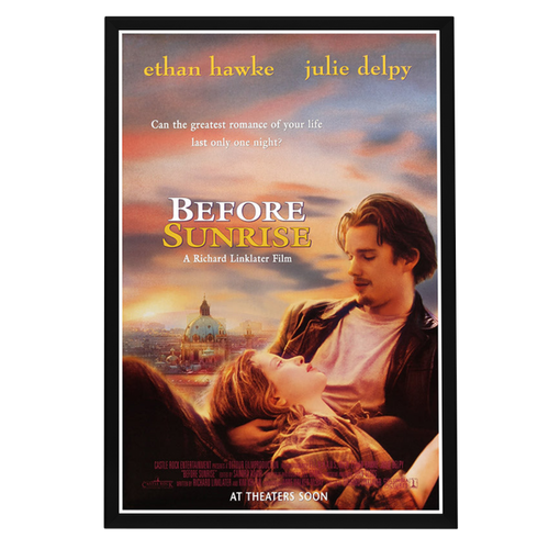 "Before Sunrise" (1995) Framed Movie Poster