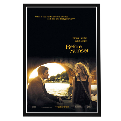 "Before Sunset" (2004) Framed Movie Poster