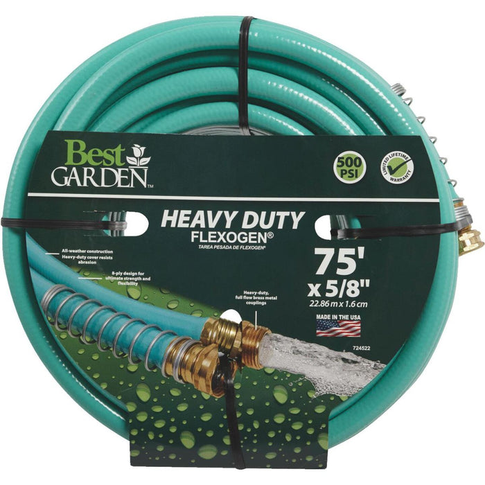 Best Garden Flexogen 5/8 In. Dia. x 75 Ft. L. Garden Hose