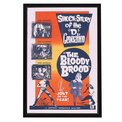 "Bloody Brood" (1959) Framed Movie Poster