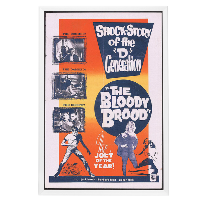 "Bloody Brood" (1959) Framed Movie Poster