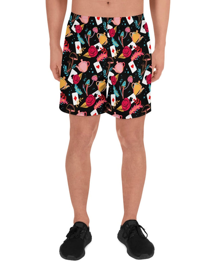 Curiouser and Curiouser Recycled Athletic Shorts, Athletic Shorts, - One Stop Rave