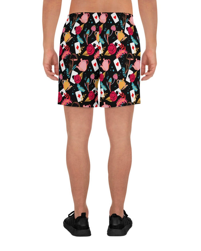 Curiouser and Curiouser Recycled Athletic Shorts, Athletic Shorts, - One Stop Rave