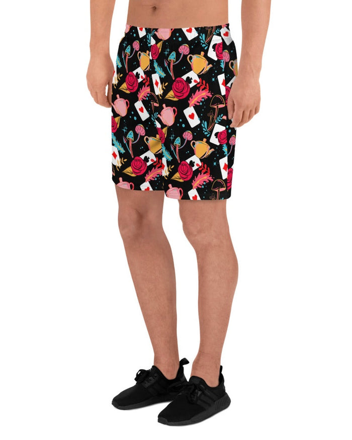 Curiouser and Curiouser Recycled Athletic Shorts, Athletic Shorts, - One Stop Rave