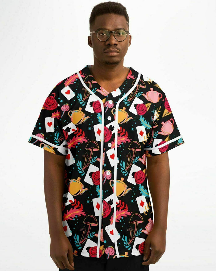 Curiouser and Curiouser Jersey, Baseball Jersey, - One Stop Rave