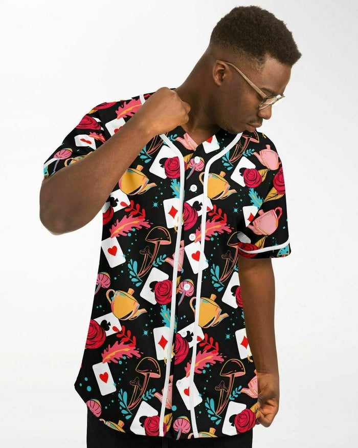 Curiouser and Curiouser Jersey, Baseball Jersey, - One Stop Rave