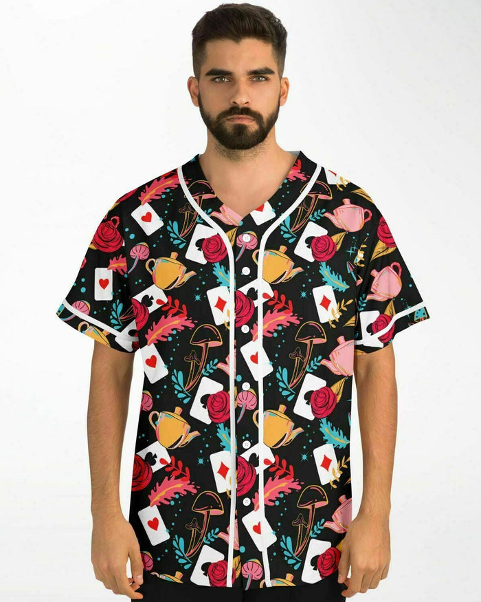 Curiouser and Curiouser Jersey, Baseball Jersey, - One Stop Rave