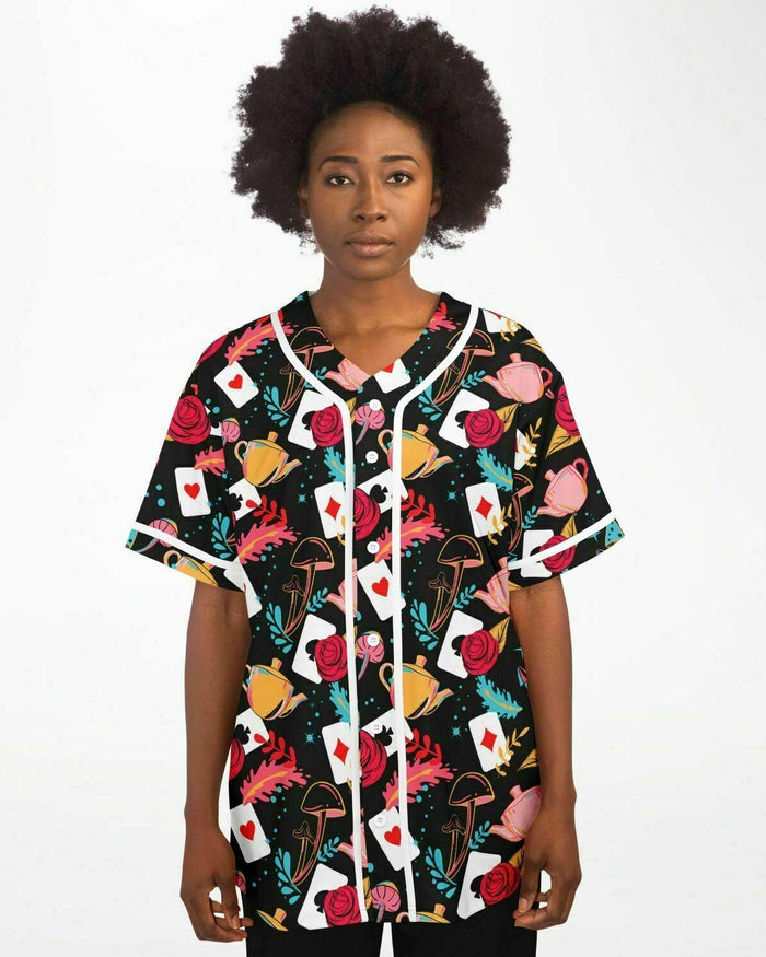 Curiouser and Curiouser Jersey, Baseball Jersey, - One Stop Rave