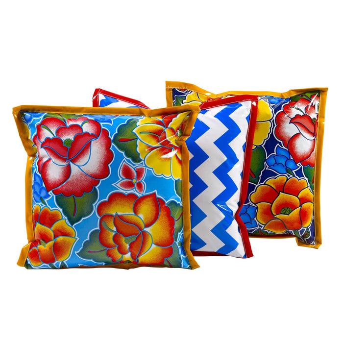 freckled sage assorted oilcloth pillows