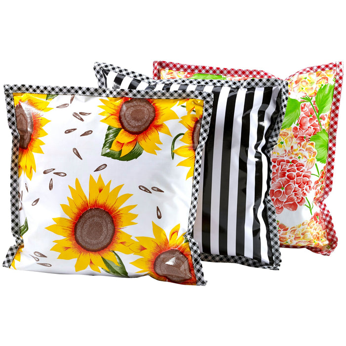 freckled sage assorted oilcloth pillows