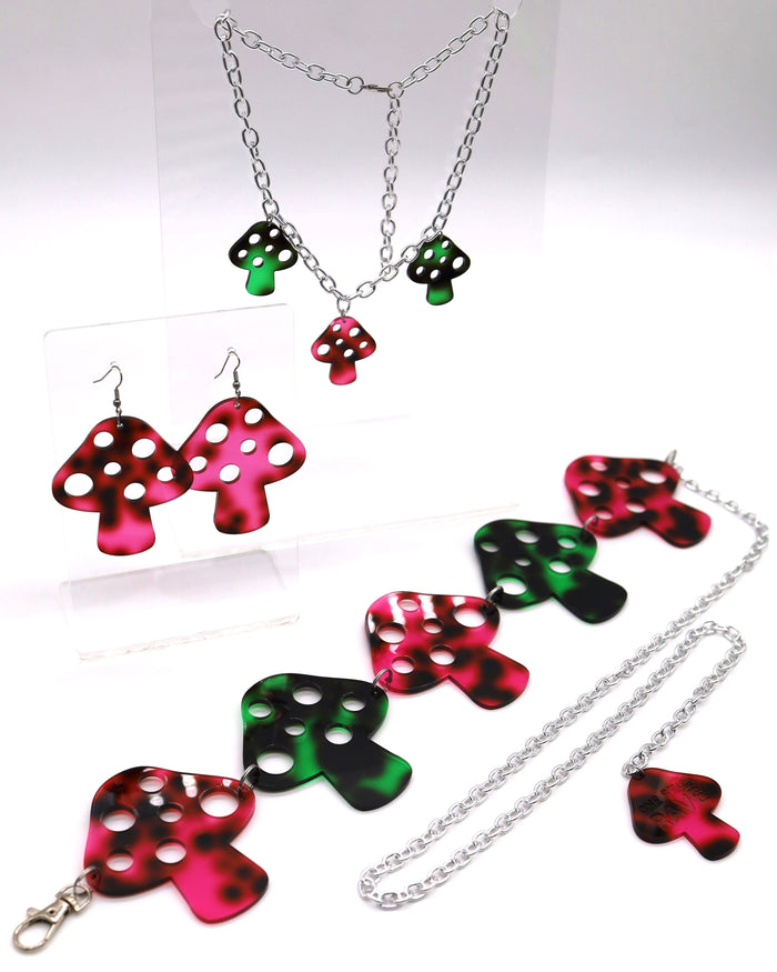 Death Cap Earrings, Dangle Earrings, - One Stop Rave