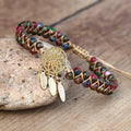 Dream-Catcher Bracelet with Cloisonne Jasper Beads
