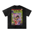 Electric Feel - Snow Washed Oversized Cotton T-Shirt