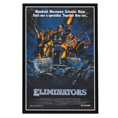 "Eliminators" (1986) Framed Movie Poster