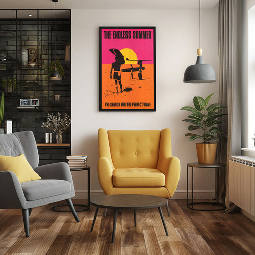 "Endless Summer" (1967) Framed Movie Poster