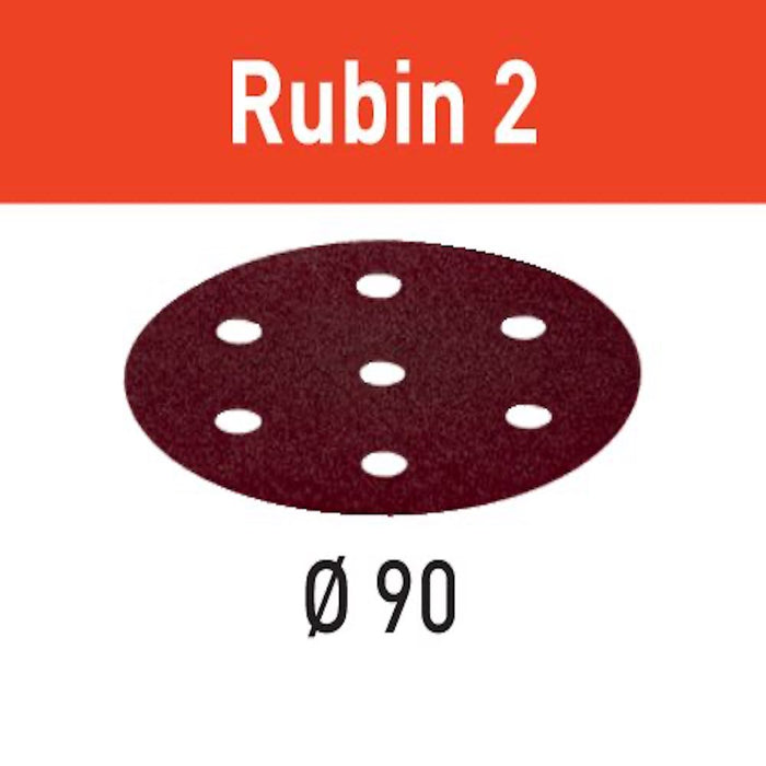 Festool Abrasive sheet STF D90/6 P120 RU2/50 Rubin 2 available at Colorize.