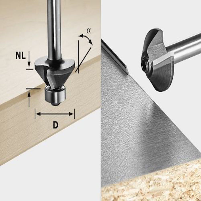 Festool Chamfer cutter S8 HW 30° D25-KL OFK available at Colorize.