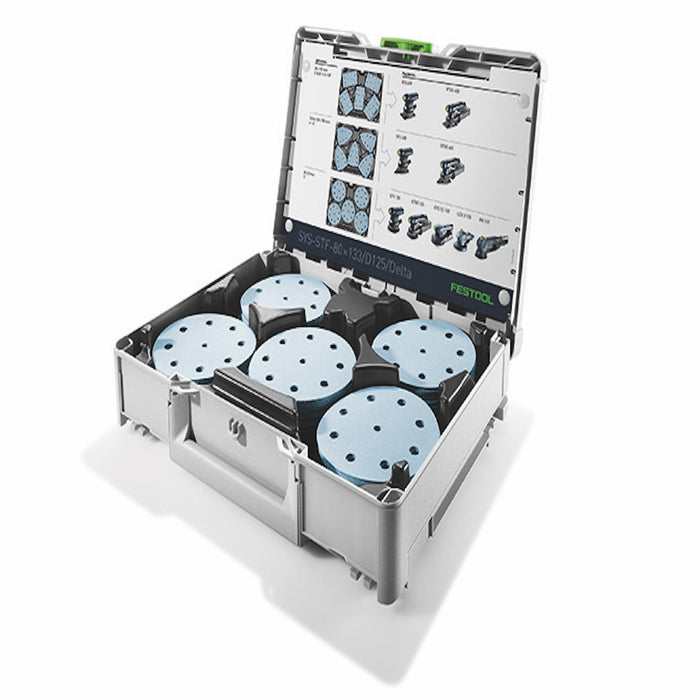 Festool Systainer³ Abrasive Set SYS-STF D125 GR Set available at Colorize.