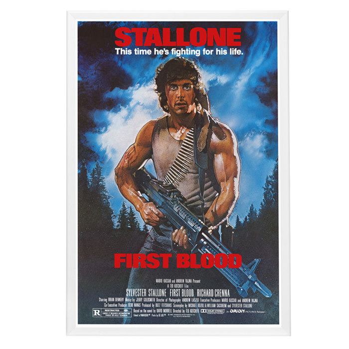 "First Blood" (1982) Framed Movie Poster
