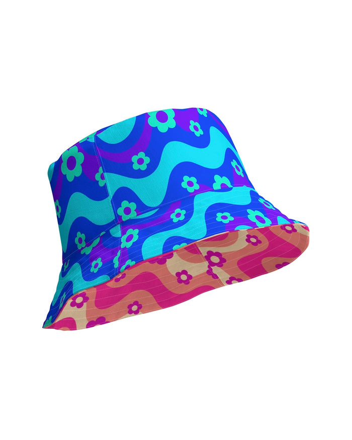 Flower Power Bucket Hat, Bucket Hat, - One Stop Rave
