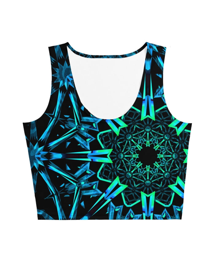 Fractals Crop Top, crop top, - One Stop Rave