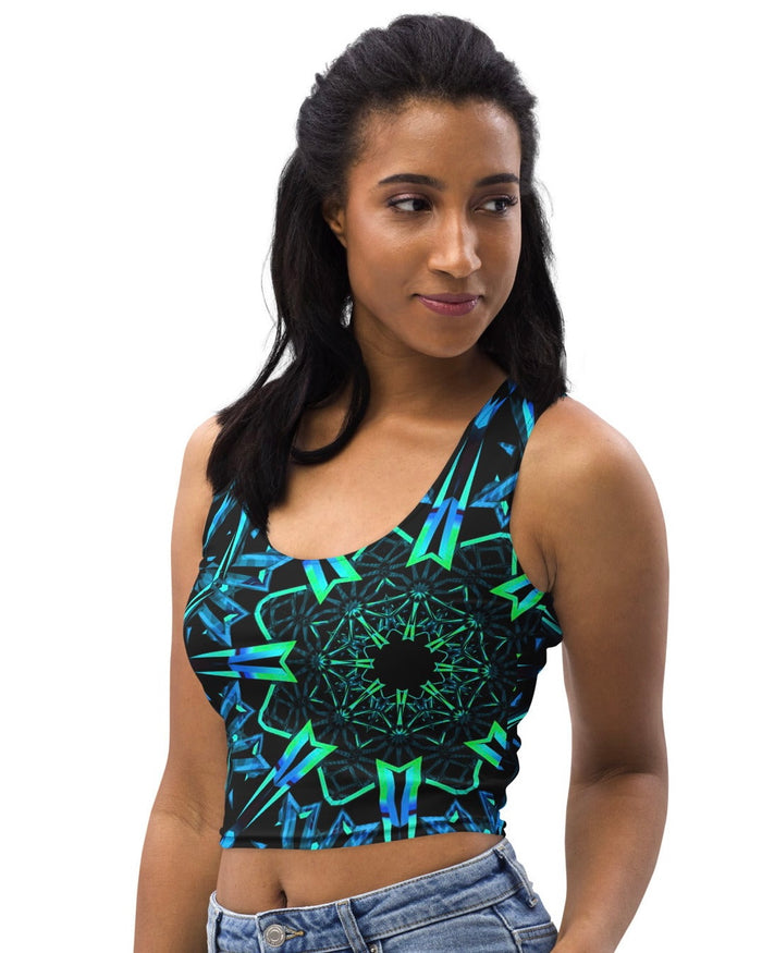 Fractals Crop Top, crop top, - One Stop Rave