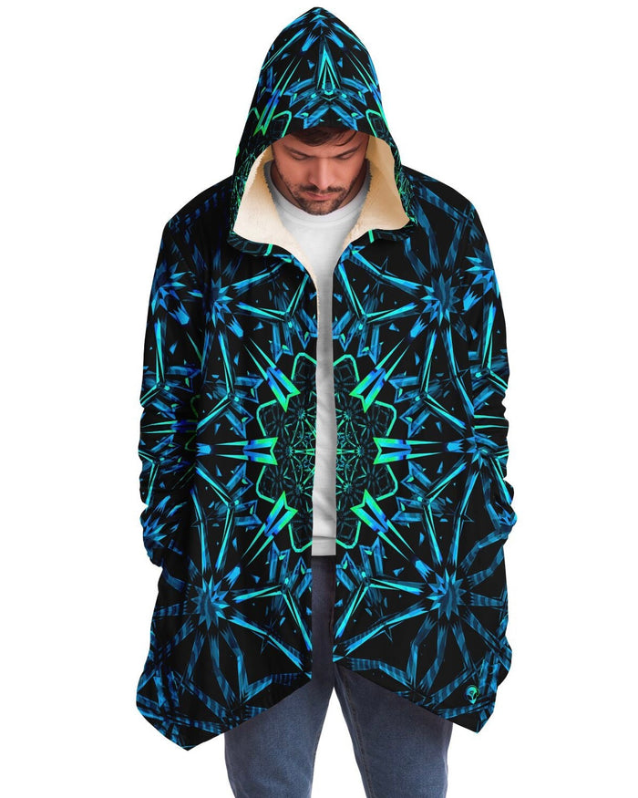 Fractals Cloak, Microfleece Cloak, - One Stop Rave