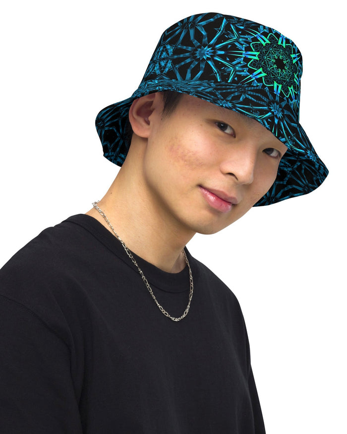 Fractals Reversible Bucket Hat, Bucket Hat, - One Stop Rave
